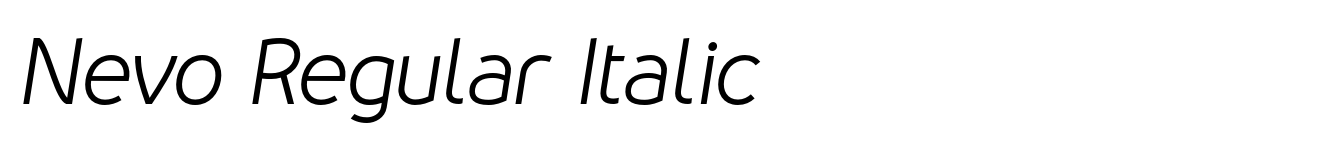 Nevo Regular Italic image